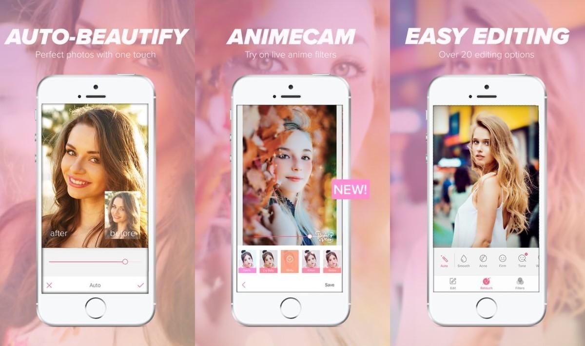 La aplicación Beautyplus. La aplicación Beautyplus.