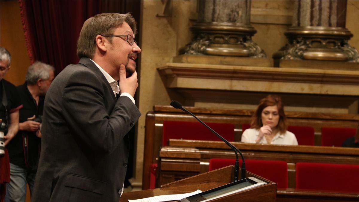 Domènech creu que Torra "inhabilita" àmplies aliances a Catalunya