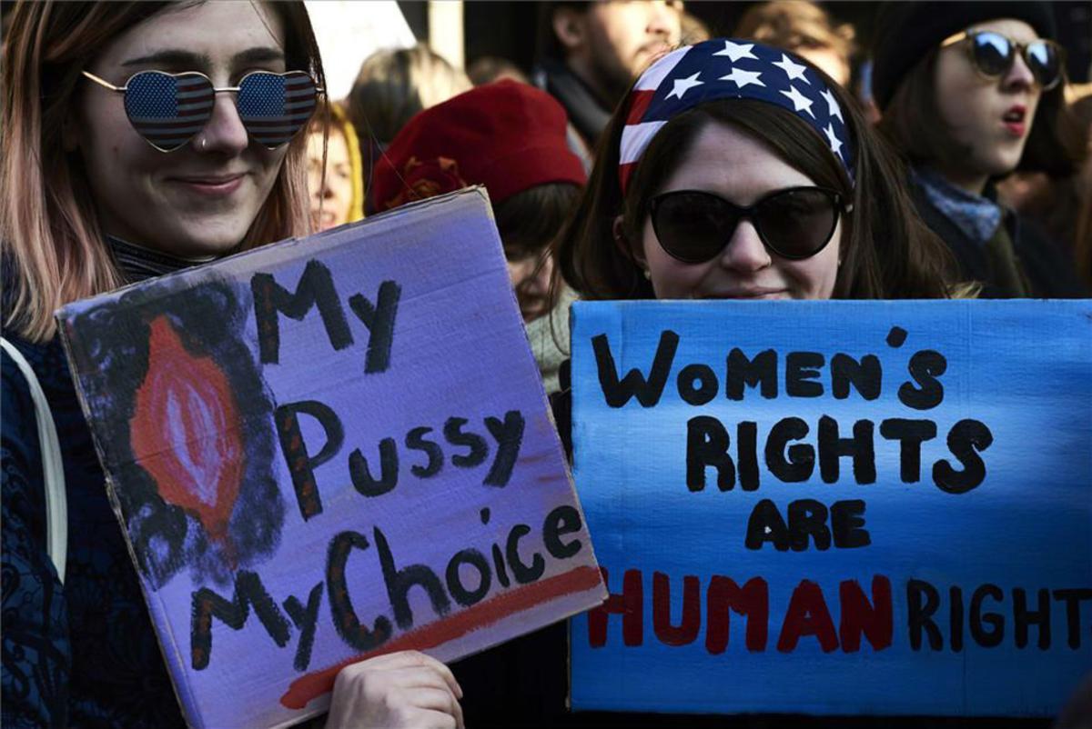 Manifestación feminista en Washington el pasado 21 de enero, tras la toma de posesión del presidente Donald Trump.