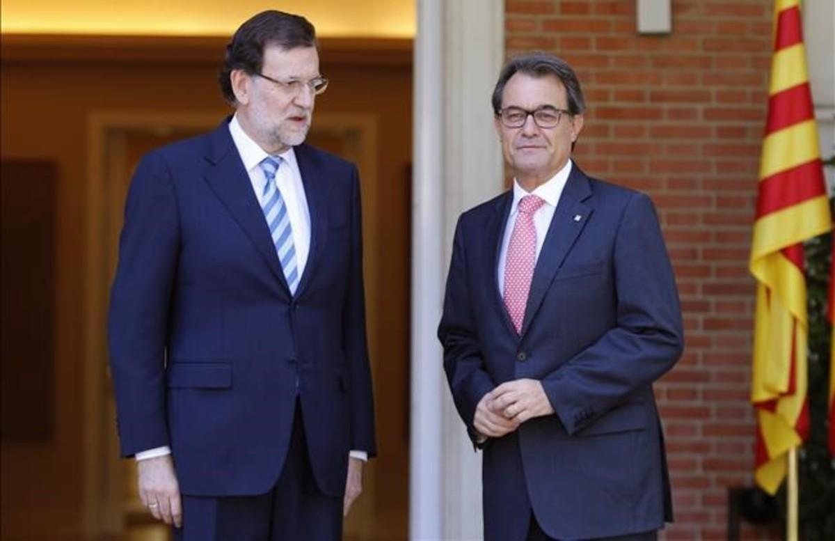 Mariano Rajoy y Artur Mas, el 28 de julio del 2014.