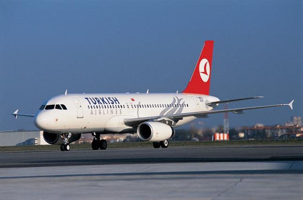 Un avión de Turkish Airlines. Un avión de Turkish Airlines.