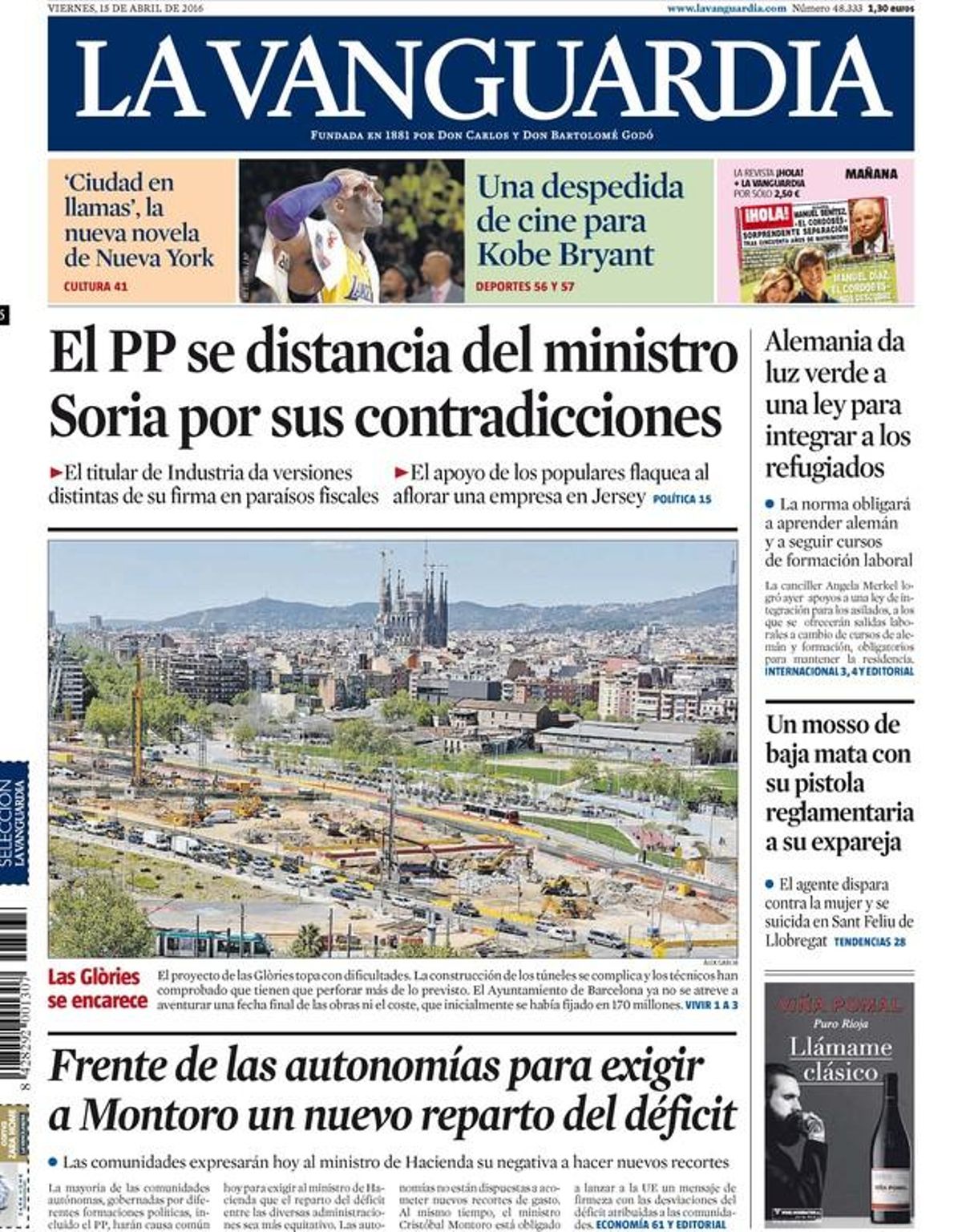 Rajoy deja caer a Soria; Marhuenda ya tiene placa de poli Rajoy deja caer a Soria; Marhuenda ya tiene placa de poli