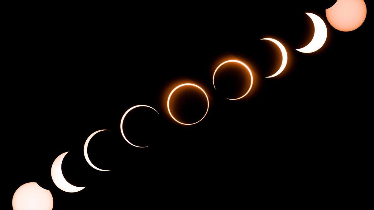 Eclipse anular de sol visto desde Filipinas.
