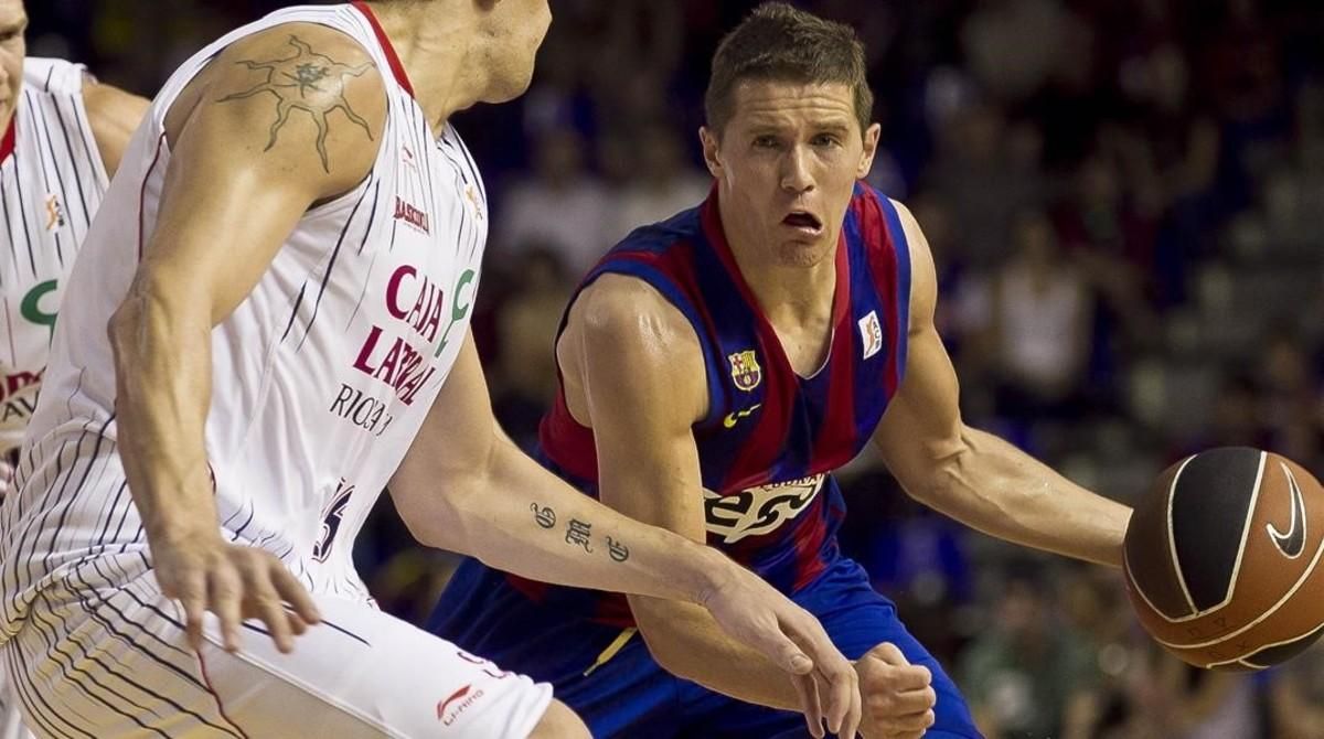 Lakovic, en un partido con el Barça. Lakovic, en un partido con el Barça.