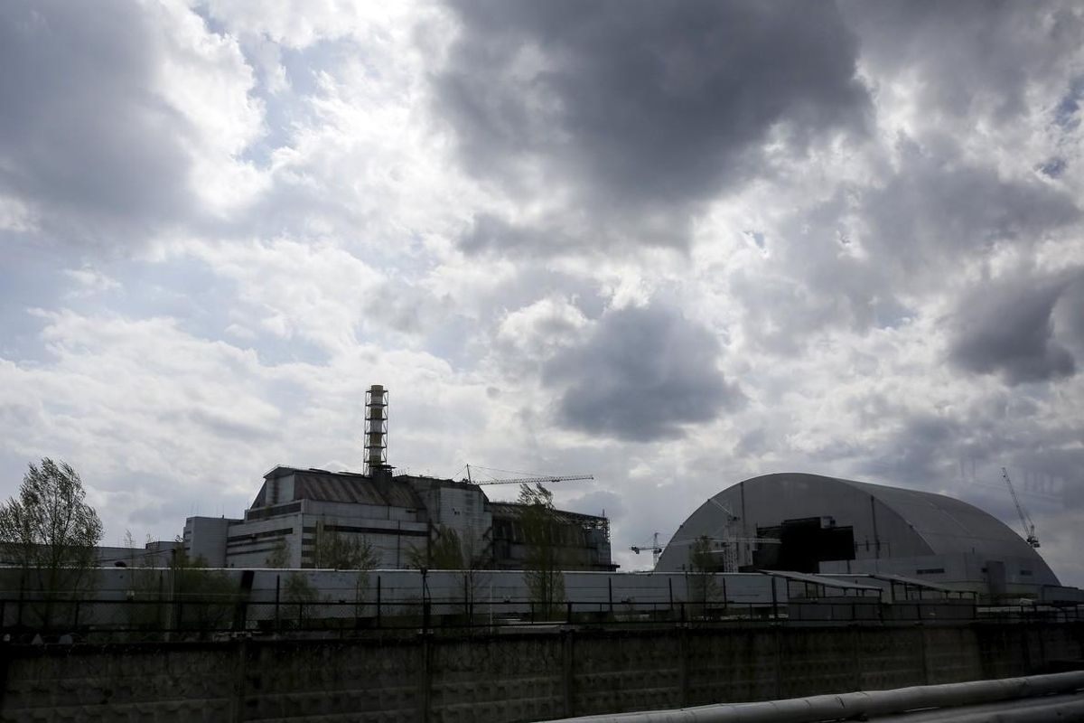 El reactor cuatro de la central nuclear de Chernóbil, este año. El reactor cuatro de la central nuclear de Chernóbil, este año.