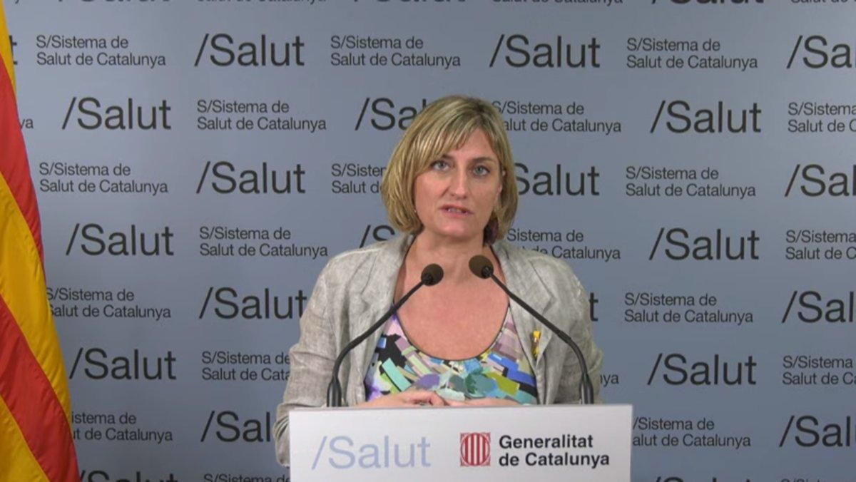 La consellera Vergés, durante la primera edición del espacio ‘Jo Pregunto’ La consellera Vergés, durante la primera edición del espacio ‘Jo Pregunto’