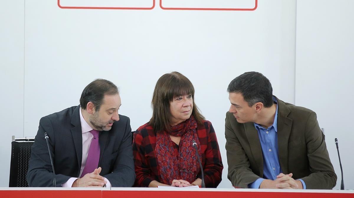 Reunión de la Ejecutiva federal del PSOE.