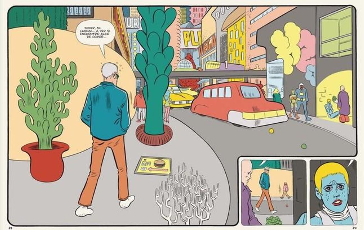 Viñeta de ’Paciencia’, el nuevo cómic de Daniel Clowes. Viñeta de ’Paciencia’, el nuevo cómic de Daniel Clowes.