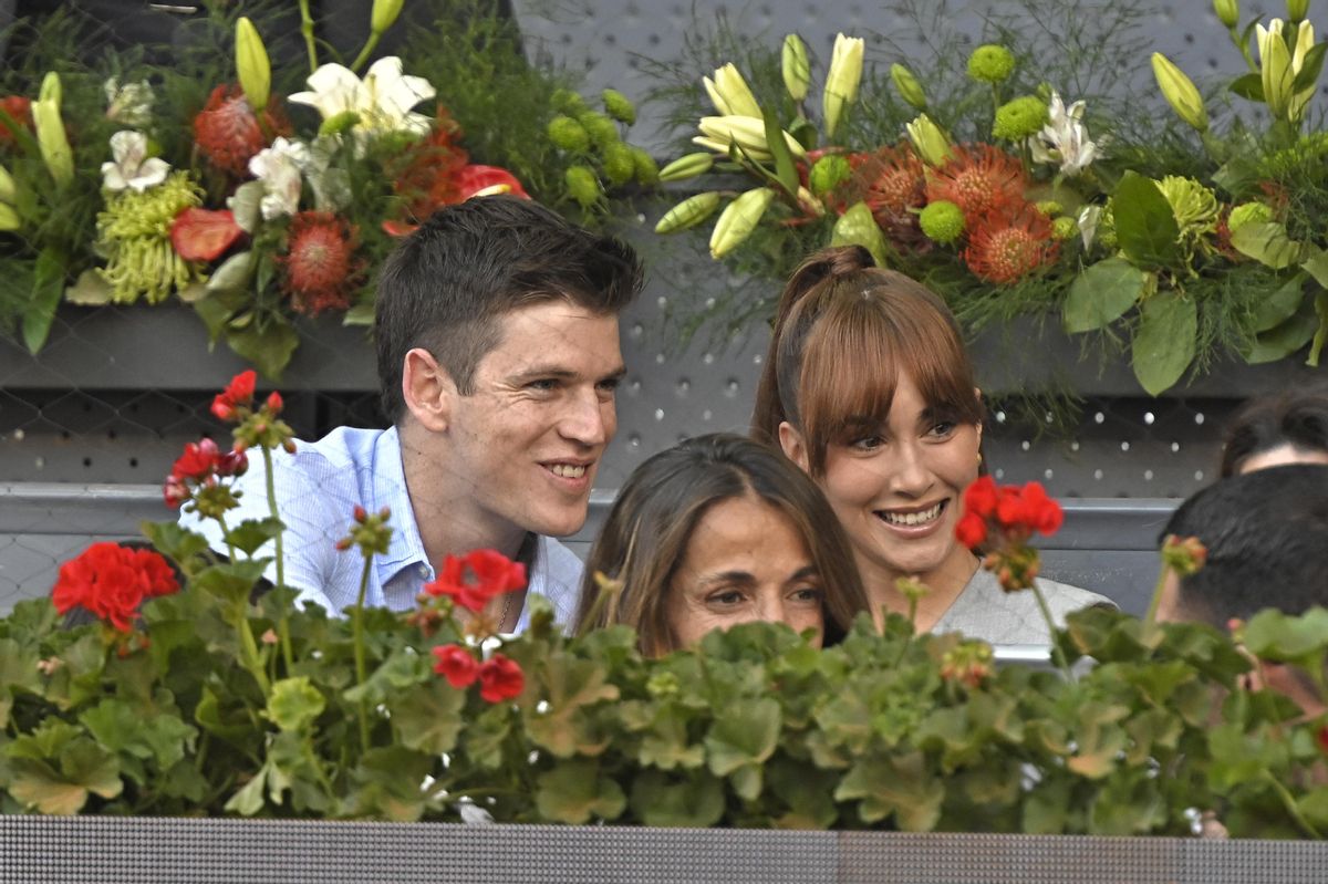 Aitana y Miguel Bernardeau, el domingo en la final de Azcaraz contr Zverev. Aitana y Miguel Bernardeau, el domingo en la final de Azcaraz contr Zverev.