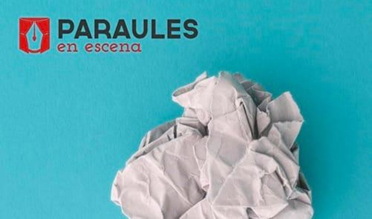 Cartel del V edición del Concurso de escritura dramática Paraules en Escena de Gavà Cartel del V edición del Concurso de escritura dramática Paraules en Escena de Gavà