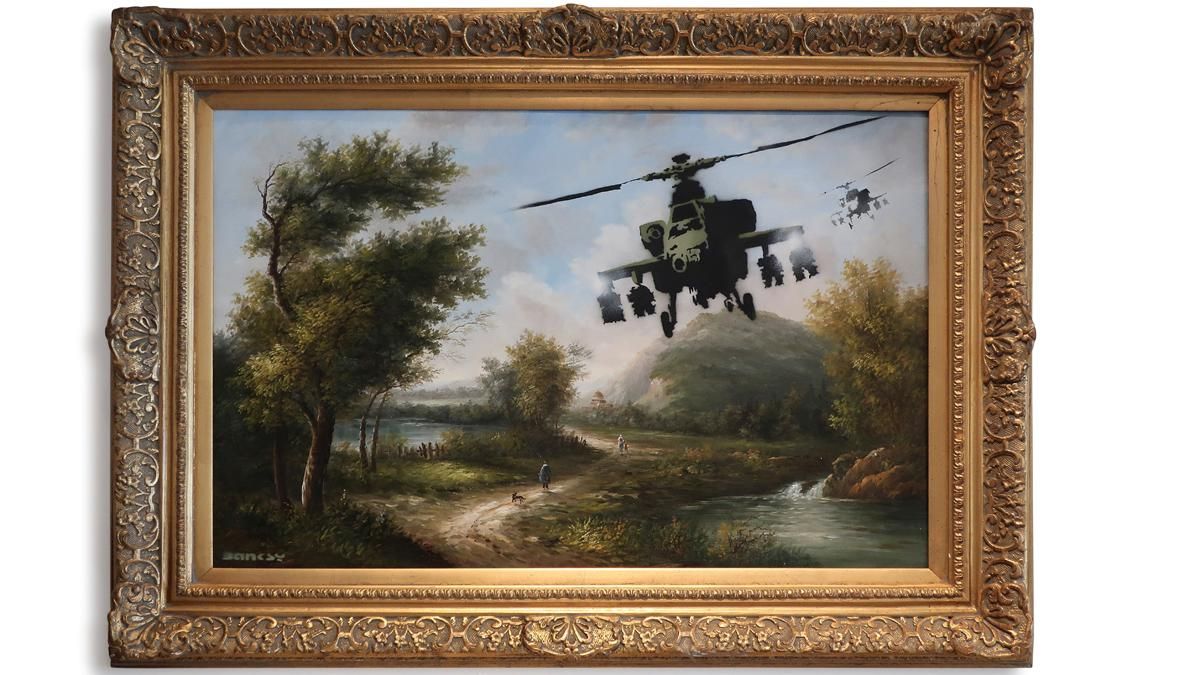 Robbie Williams treu a subhasta tres obres de Banksy Robbie Williams treu a subhasta tres obres de Banksy