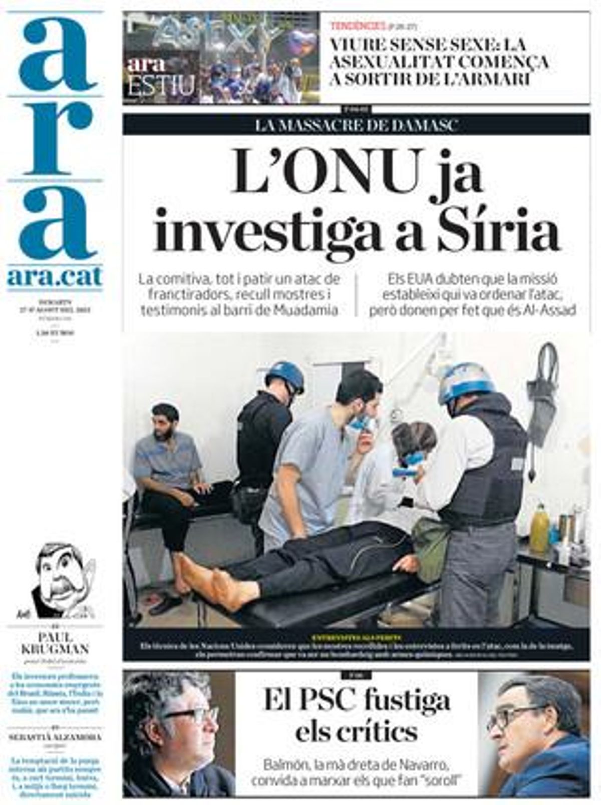 Ara, 27-08-2013. Ara, 27-08-2013.