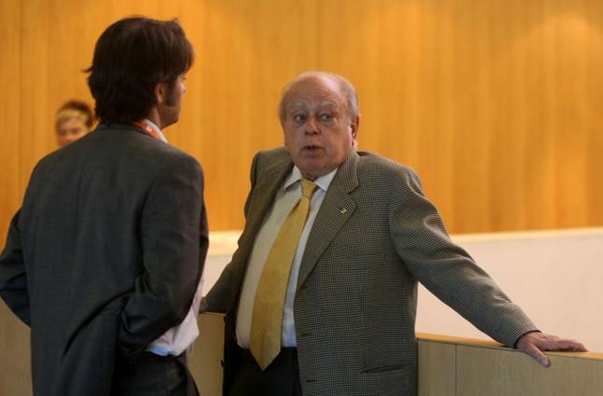 El ’expresident Jordi Pujol y su hijo Oriol en un congreso de CDC en el año 2008 El ’expresident Jordi Pujol y su hijo Oriol en un congreso de CDC en el año 2008