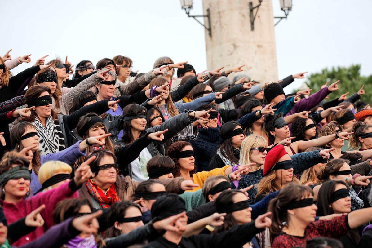 Acto contra la violencia machista en València, el pasado 2019. Acto contra la violencia machista en València, el pasado 2019.
