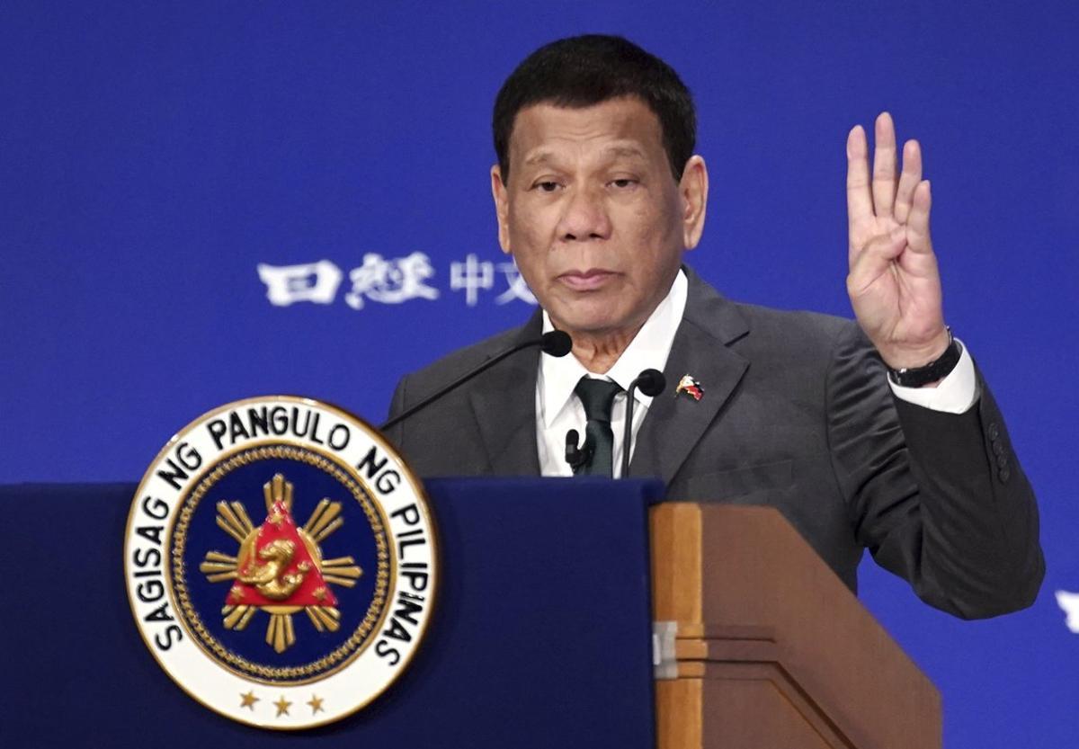 Rodrigo Duterte, presidente de Filipinas. Rodrigo Duterte, presidente de Filipinas.