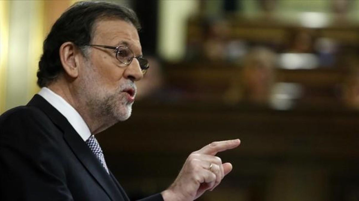 El candidato a la reelección, Mariano Rajoy, durante el debate de investidura el jueves 27 de octubre. El candidato a la reelección, Mariano Rajoy, durante el debate de investidura el jueves 27 de octubre.