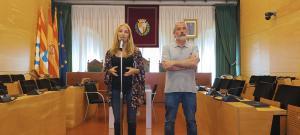 Aïda Llauradó y David Torrents, concejales en funciones de Feminismes y Drets Socials, respectivamente