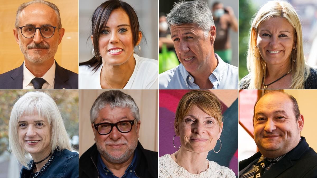 Josep Monràs, Marta Farrés, Xavier García Albiol, Ana María Martínez, Pilar Díaz, Antonio Balmón, Lluïsa Moret y Carles Ruiz Novella (de izquierda a derecha y de arriba a abajo). Josep Monràs, Marta Farrés, Xavier García Albiol, Ana María Martínez, Pilar Díaz, Antonio Balmón, Lluïsa Moret y Carles Ruiz Novella (de izquierda a derecha y de arriba a abajo).