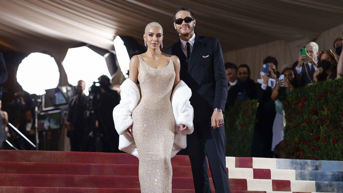 Kim Kardashian, con el icónico vestido de Marilyn Monroe en la Met Gala. Kim Kardashian, con el icónico vestido de Marilyn Monroe en la Met Gala.