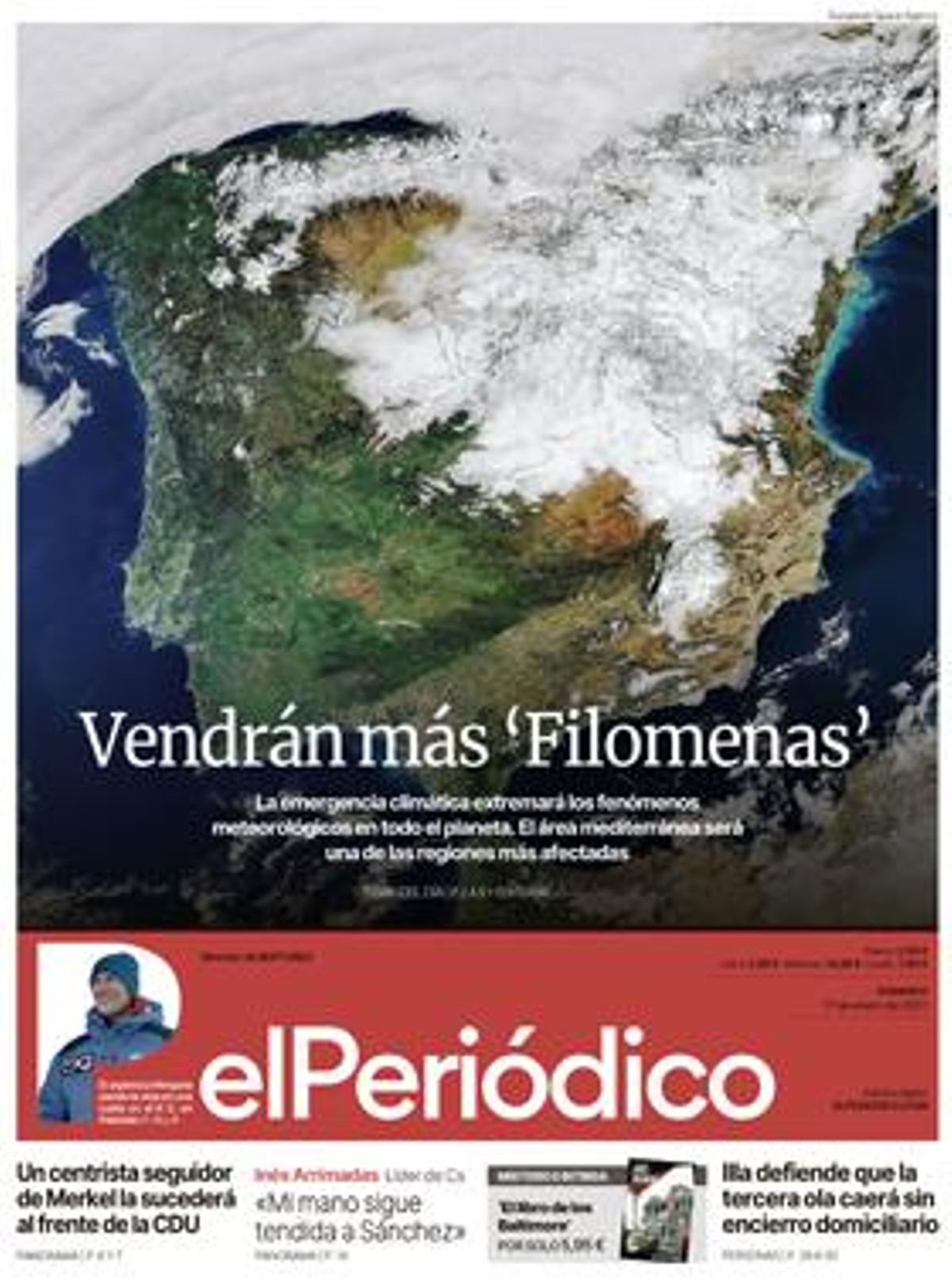 La portada de EL PERIÓDICO del 17 de enero de 2021 La portada de EL PERIÓDICO del 17 de enero de 2021