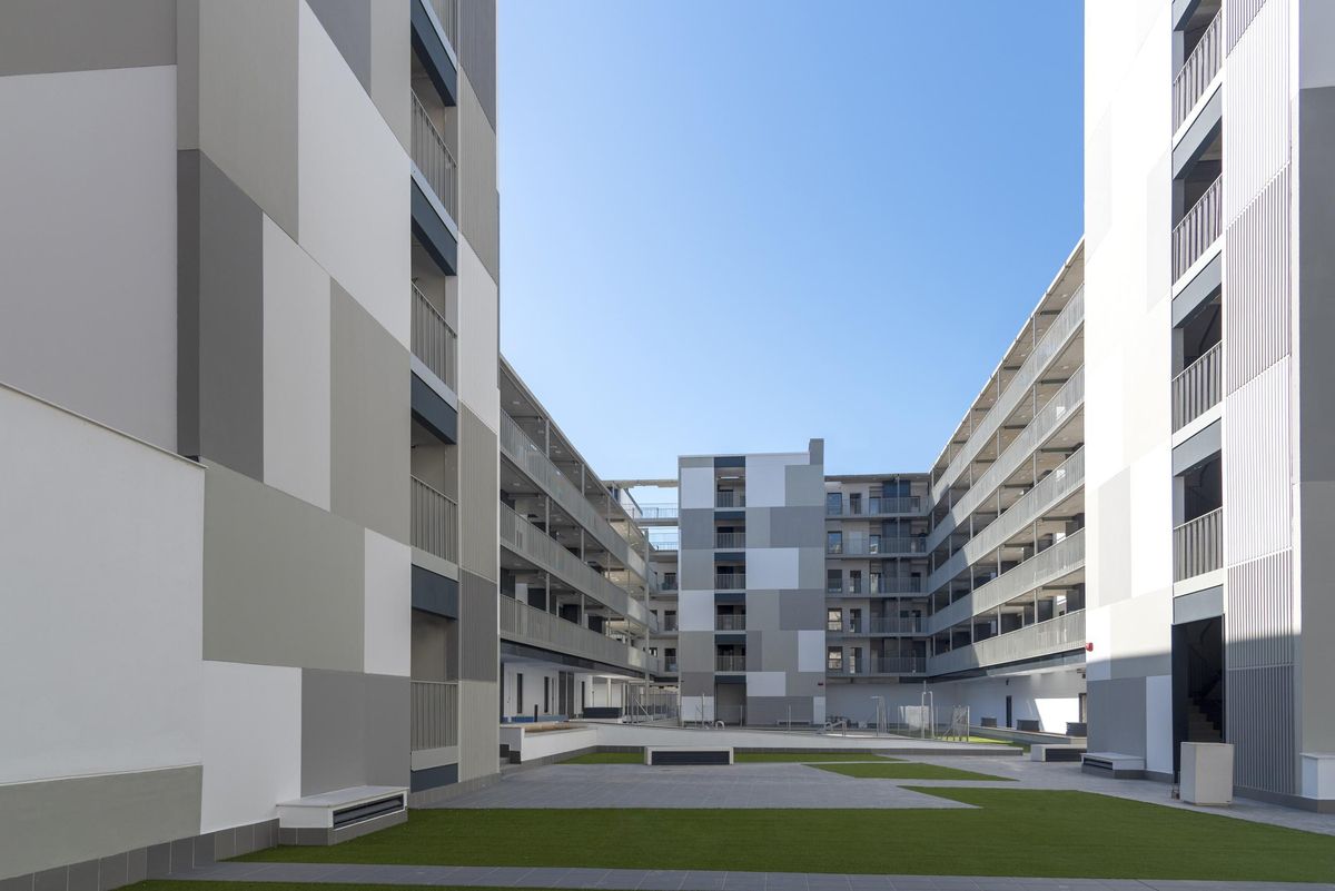 Ejemplo de vivienda industrializada del Grupo Avintia Ejemplo de vivienda industrializada del Grupo Avintia