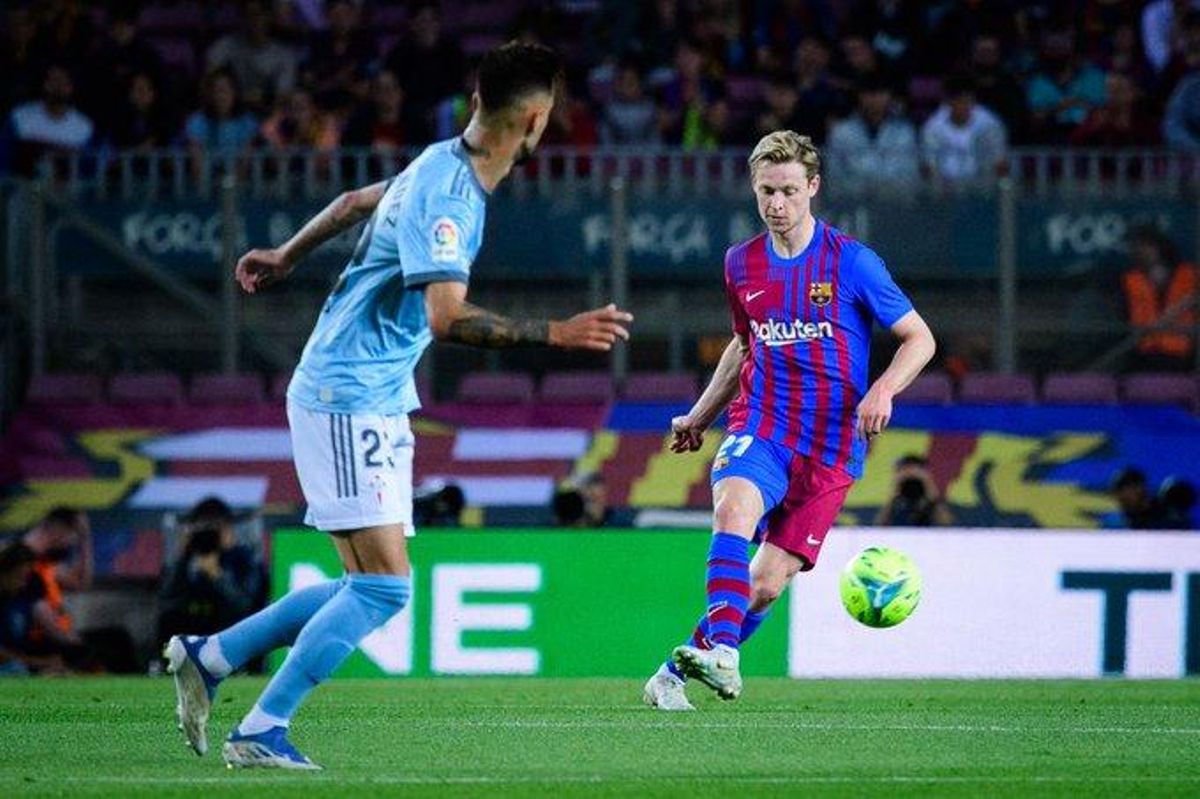 De Jong en la última victoria barcelonista frente al Celta De Jong en la última victoria barcelonista frente al Celta