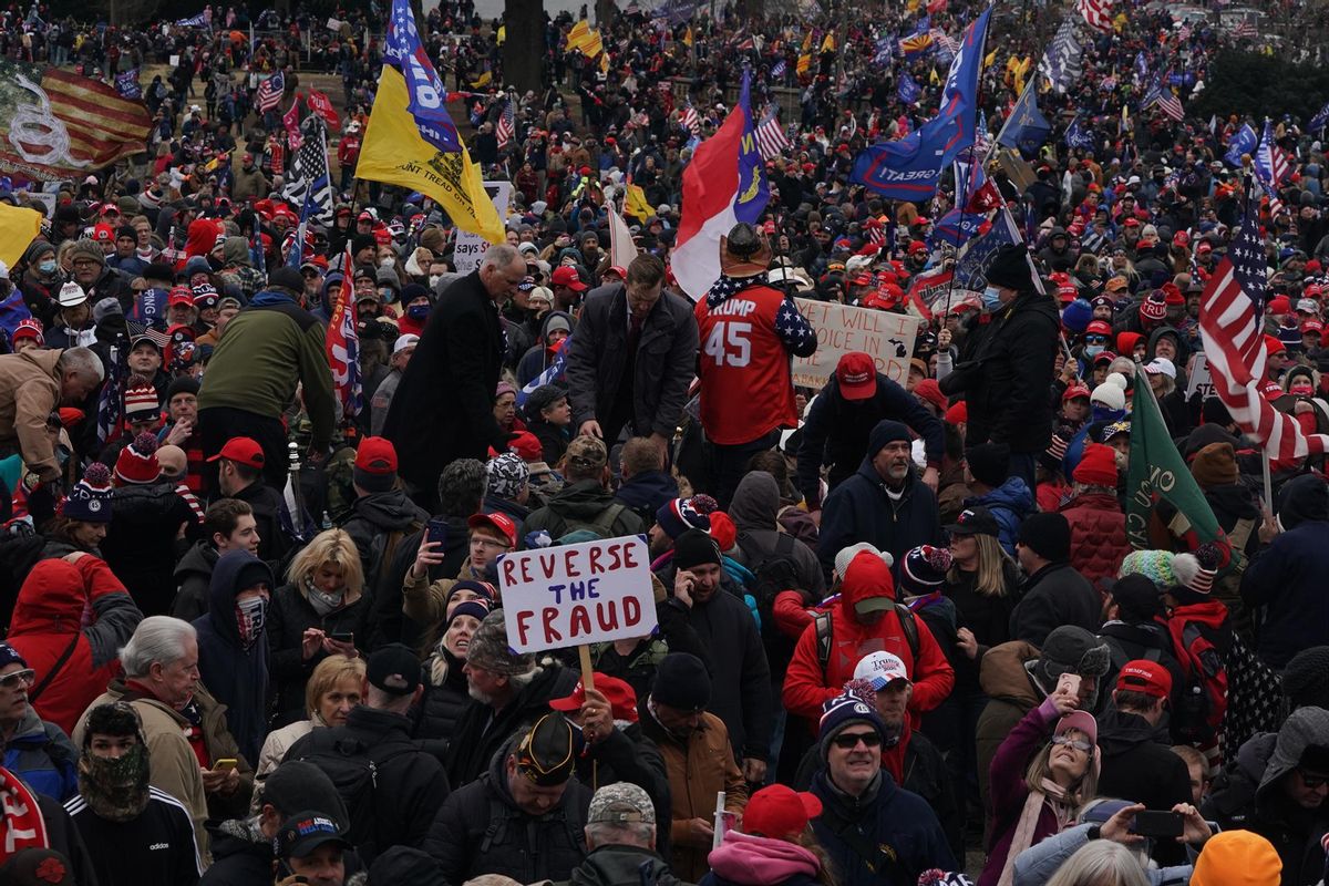 Simpatizantes de Donald Trump en su asalto al Capitolio, en Washington. Simpatizantes de Donald Trump en su asalto al Capitolio, en Washington.