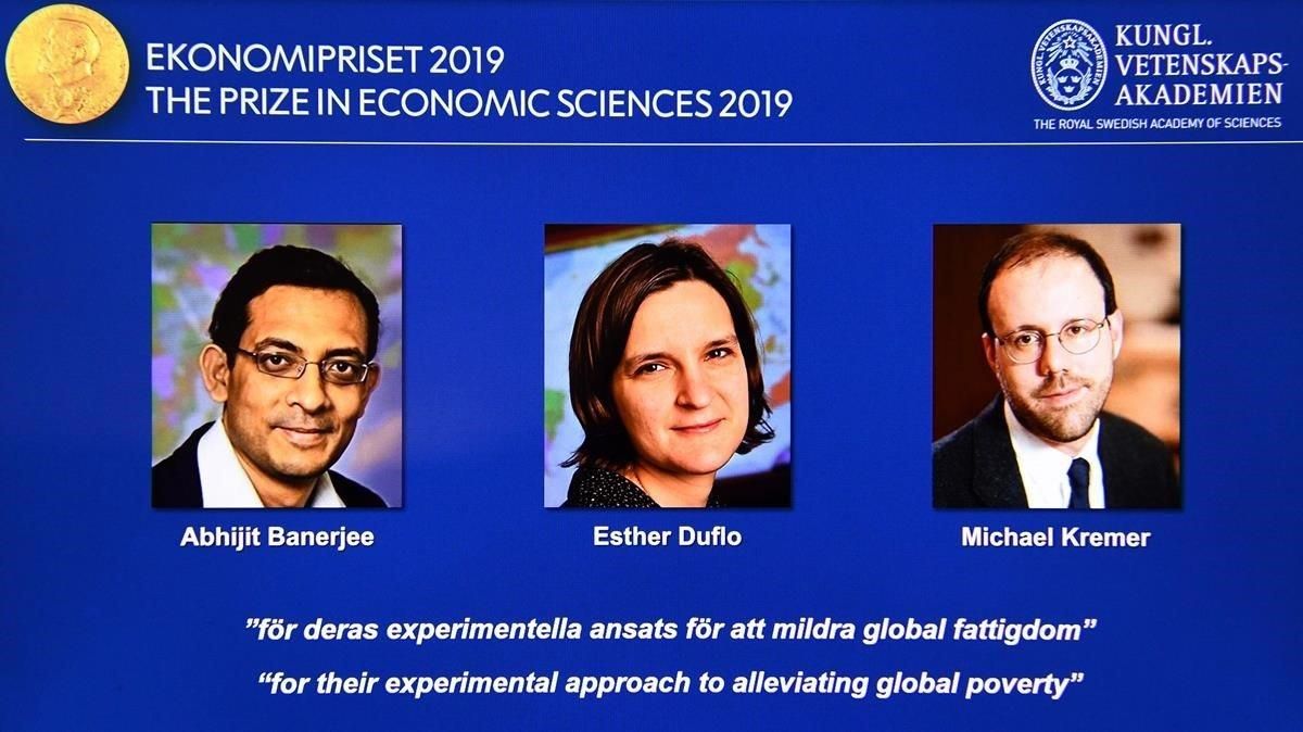 Nobel de Economía: Banerjee, Duflo y Kremer ganan el premio de 2019 Nobel de Economía: Banerjee, Duflo y Kremer ganan el premio de 2019