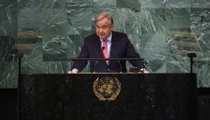 Imagen de archivo del secretario general de la ONU, António Guterres.EFE/EPA/JUSTIN LANE