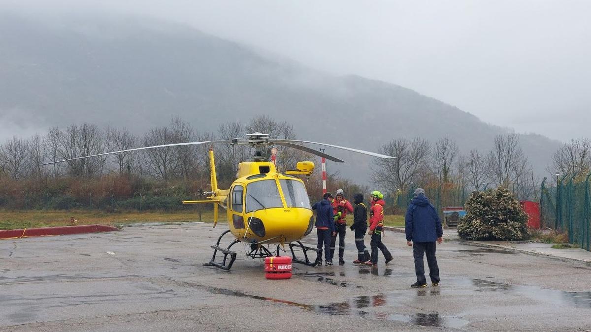 Imagen de archivo de un equipo de rescate de los Pompièrs-Emergéncies de la Val d’Aran. 