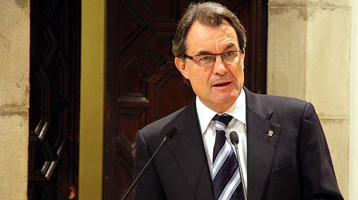 El ’president’ de la Generalitat, Artur Mas, valora el expediente abierto al fiscal superior de Catalunya por parte del Fiscal General del Estado.
