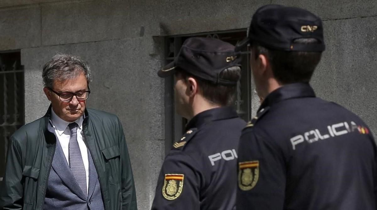 Jordi Pujol Ferrusola entra en la Audiencia Nacional en abril del 2017. Jordi Pujol Ferrusola entra en la Audiencia Nacional en abril del 2017.