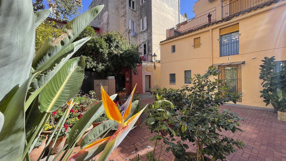 Plaza de Sant Gaietà, un miniparaíso florido escondido en Sarrià. Plaza de Sant Gaietà, un miniparaíso florido escondido en Sarrià.