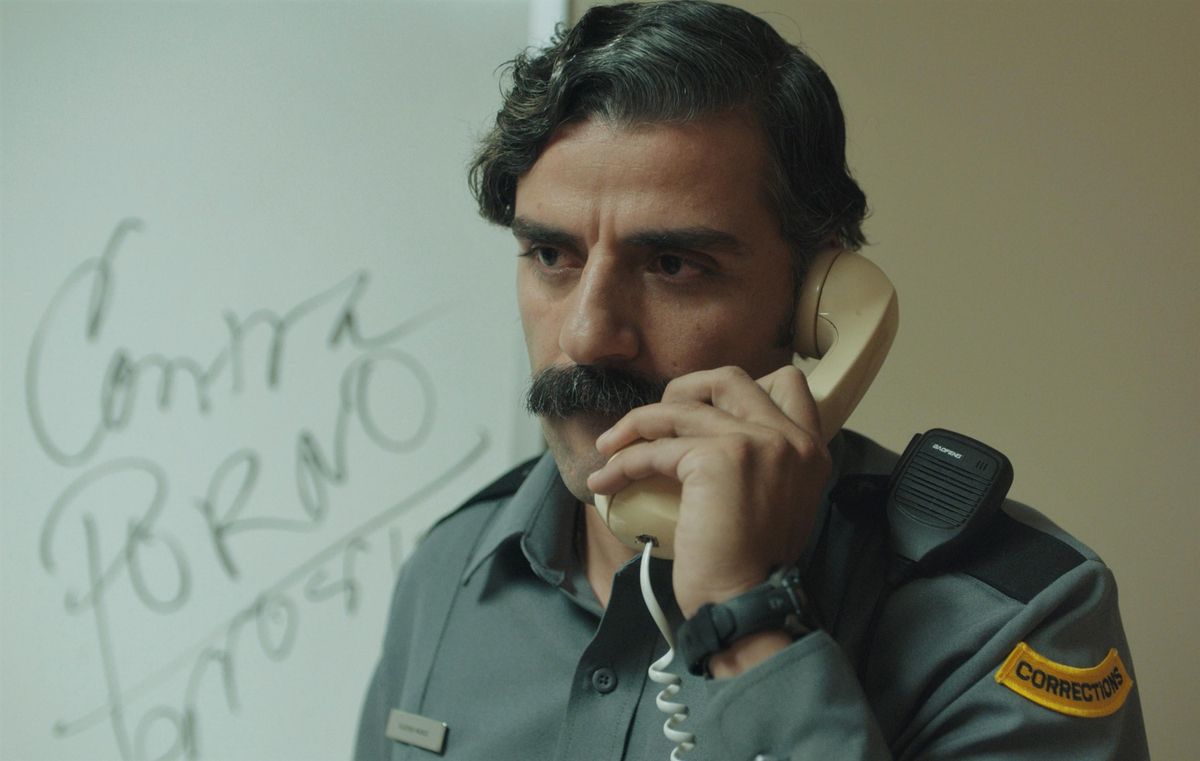 El actor Oscar Isaac al cortometraje ’The letter room’. El actor Oscar Isaac al cortometraje ’The letter room’.