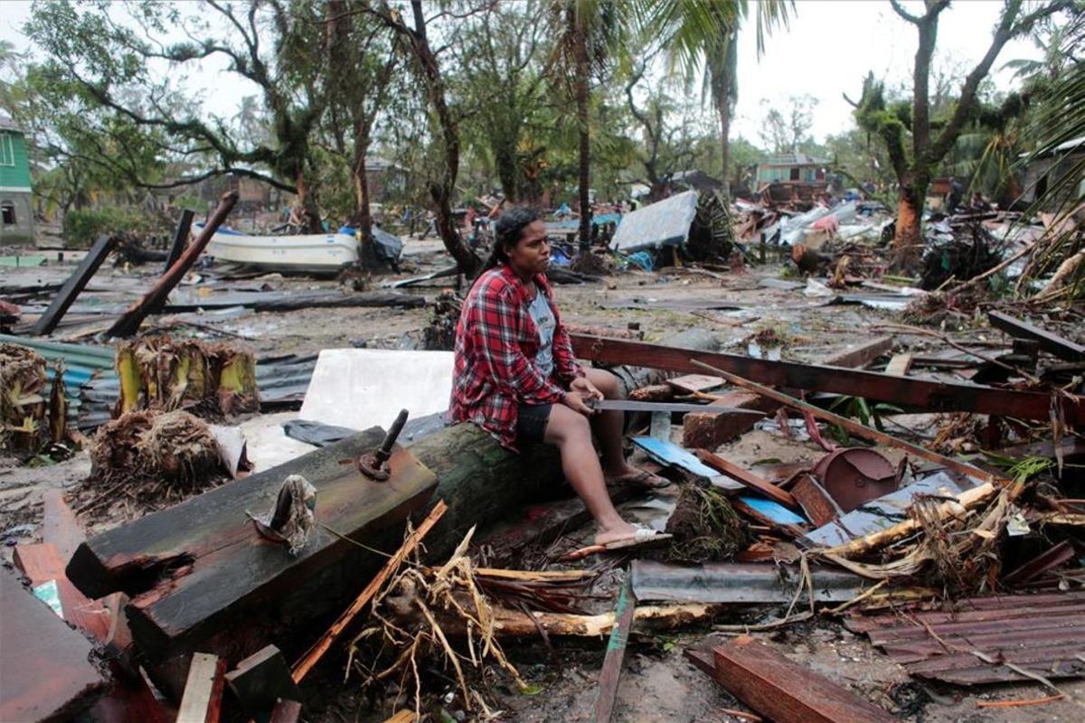 Devastación total en las costas de Nicaragua por el paso del huracán Iota.