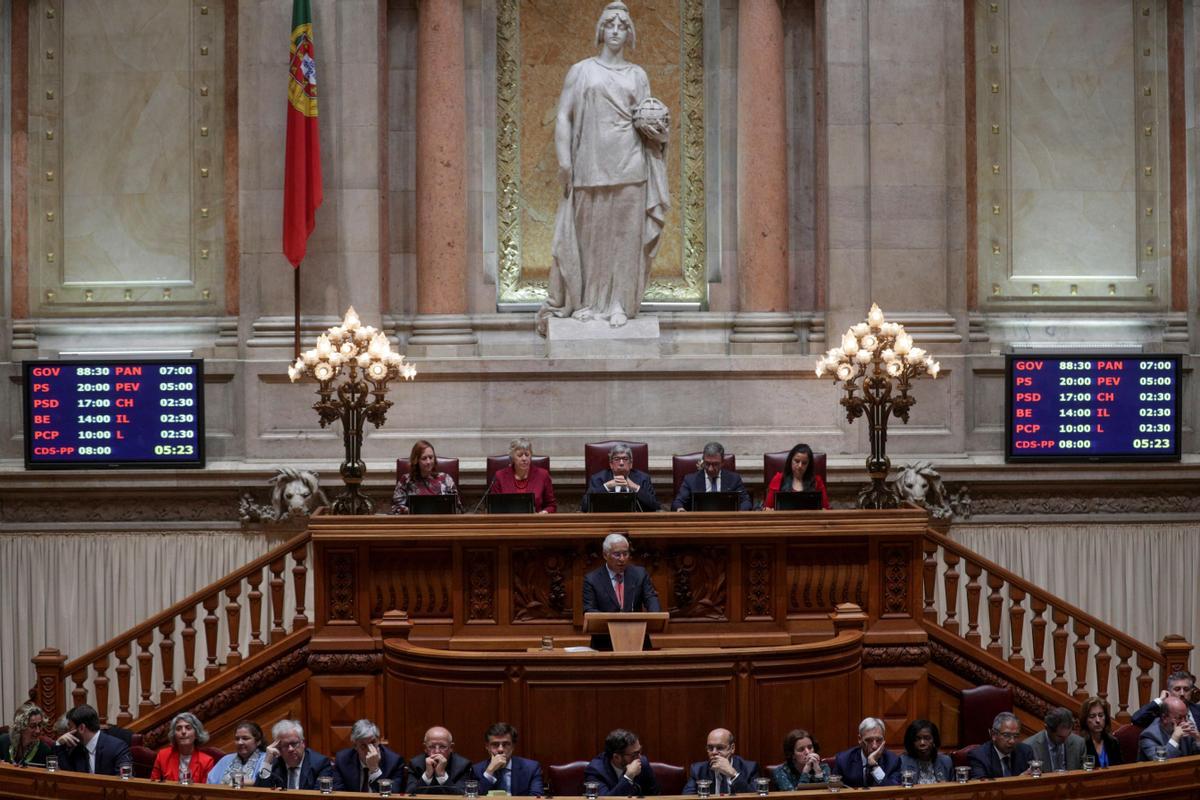Una sesión del Parlamento portugués de octubre de 2019. 