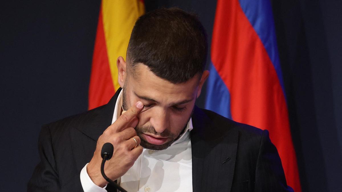 Jordi Alba, en el seu comiat del Barça: «No és un adeu, tornaré» Jordi Alba, en el seu comiat del Barça: «No és un adeu, tornaré»