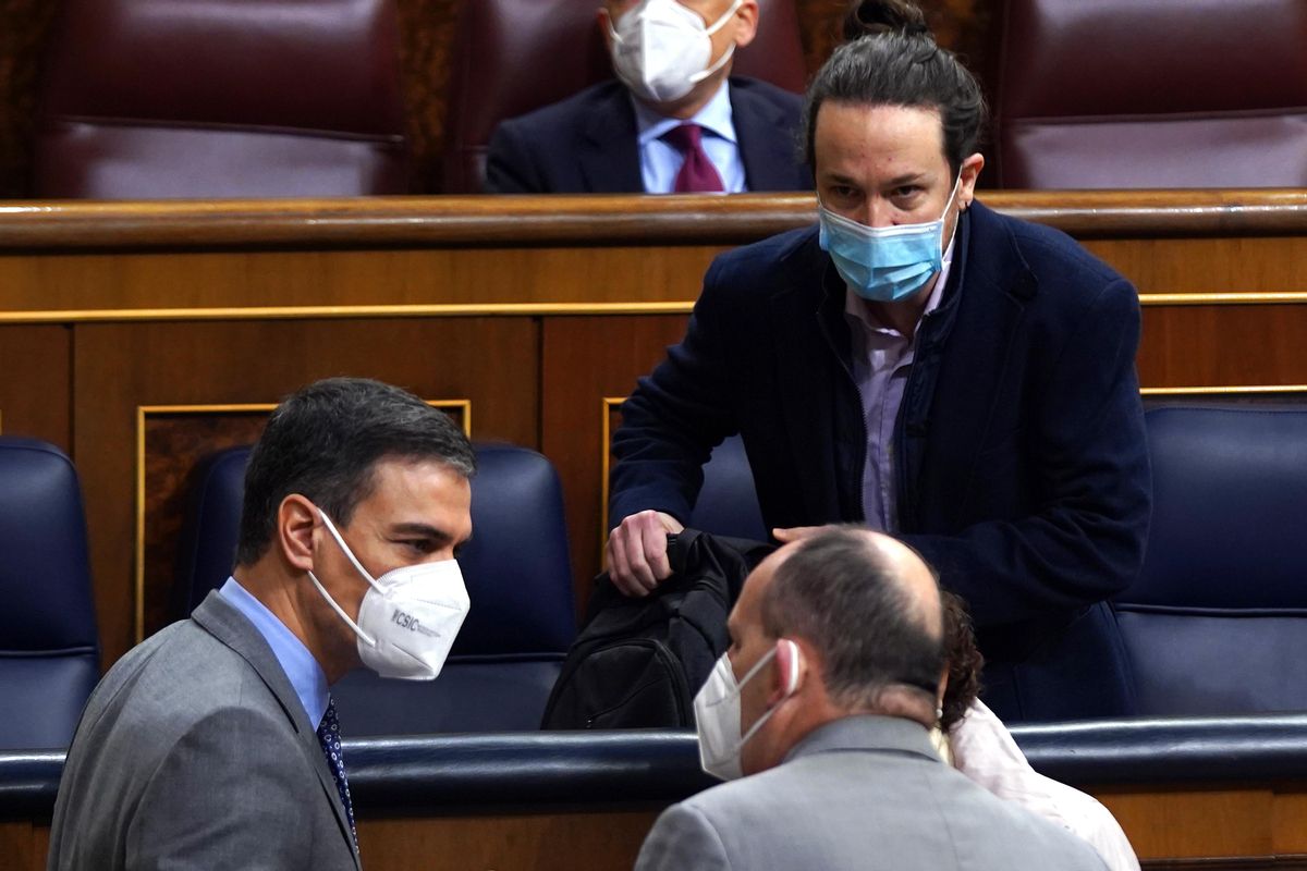 Sesion de Control al Gobierno , en la imagen Pedro Sanchez y Pablo Iglesias. Sesion de Control al Gobierno , en la imagen Pedro Sanchez y Pablo Iglesias.