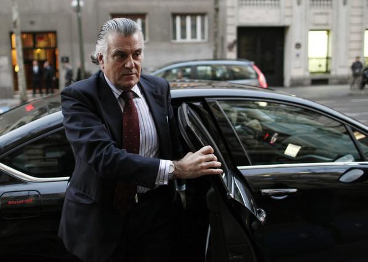 Luis Bárcenas llega a la Audiencia Nacional, en febrero del 2013. Luis Bárcenas llega a la Audiencia Nacional, en febrero del 2013.