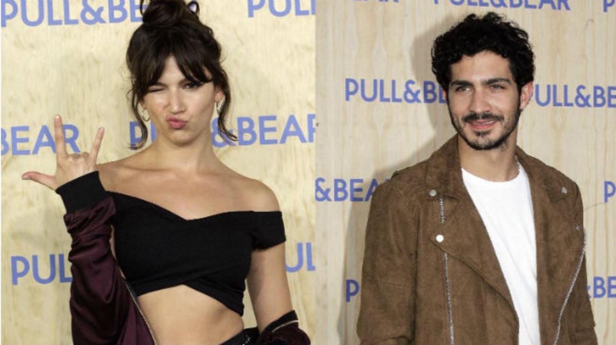 Chino Darín y Úrsula Corberó durante la inauguración de Pull&Bear en Galicia. Chino Darín y Úrsula Corberó durante la inauguración de Pull&Bear en Galicia.