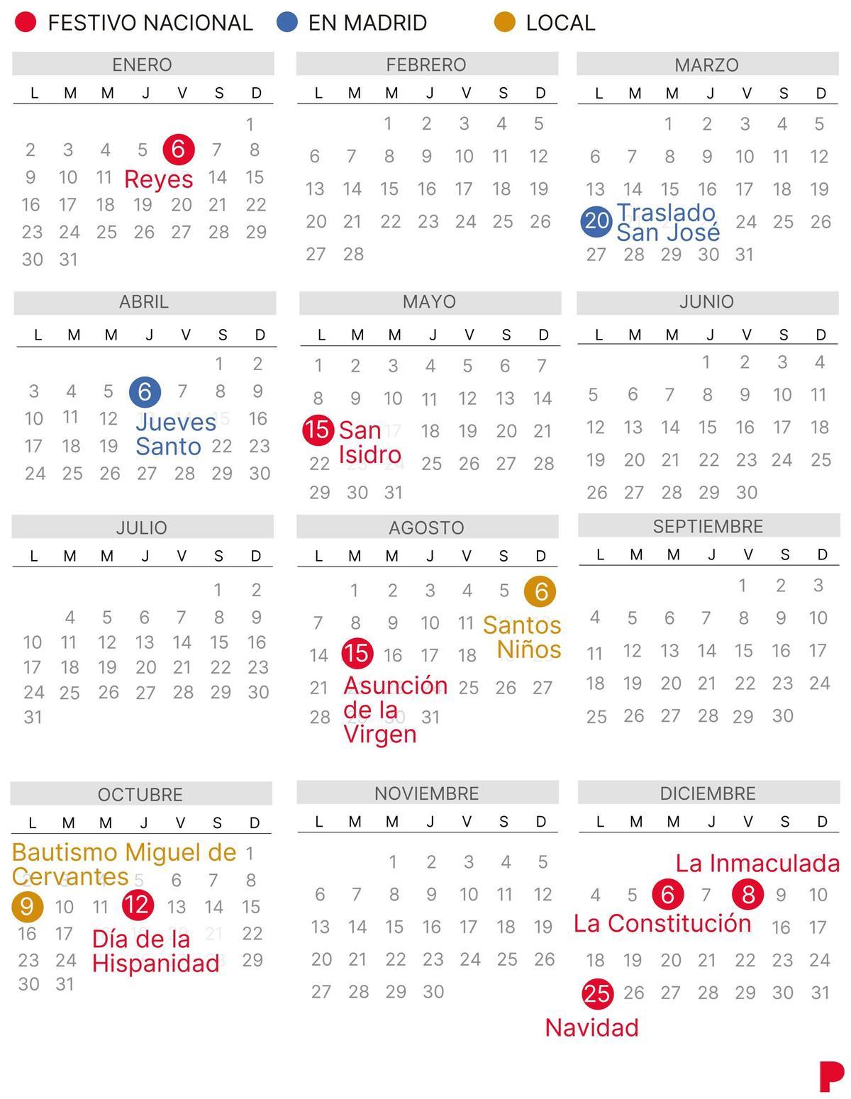 CALENDARIO laboral ALCALÁ DE HENARES 2023 (con todos los FESTIVOS) CALENDARIO laboral ALCALÁ DE HENARES 2023 (con todos los FESTIVOS)
