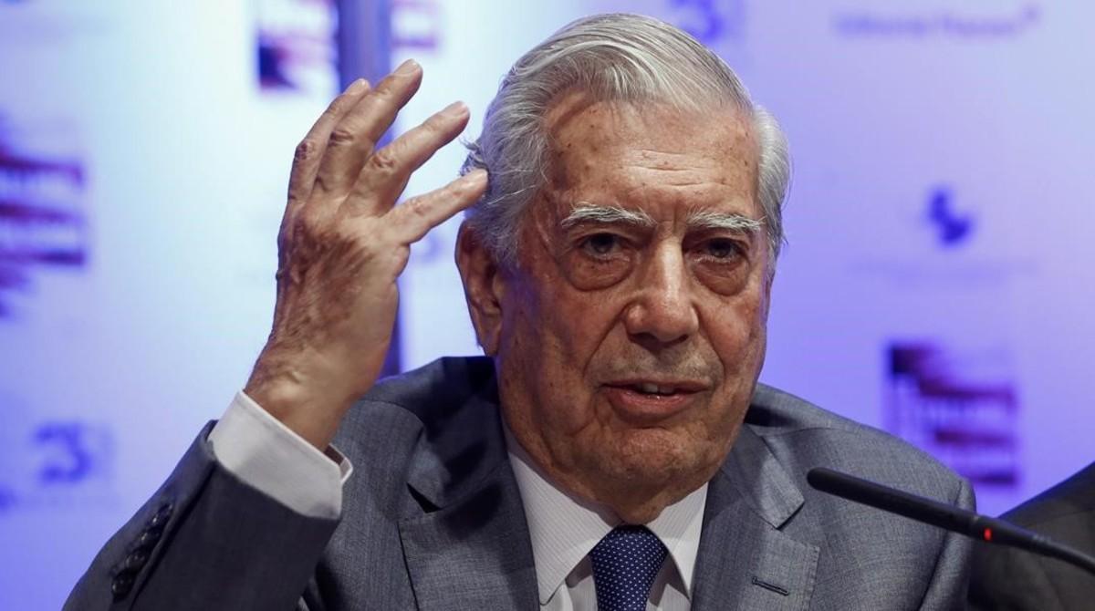 Vargas Llosa, durante un acto en Madrid, el año pasado. Vargas Llosa, durante un acto en Madrid, el año pasado.
