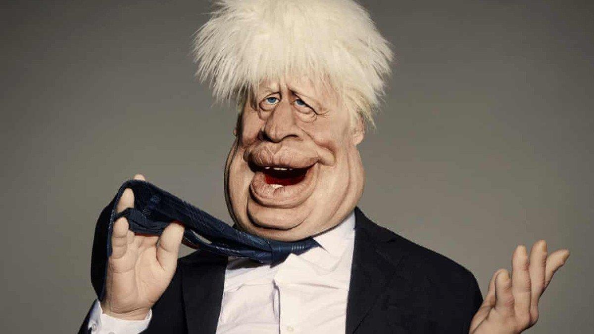 La marioneta de Boris Johnson, en ’Spitting image’. 
