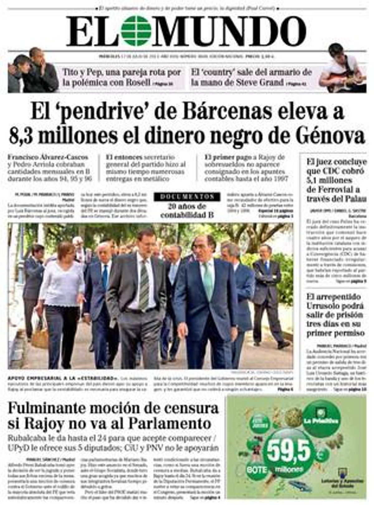 El Mundo, 17-07-2013. El Mundo, 17-07-2013.
