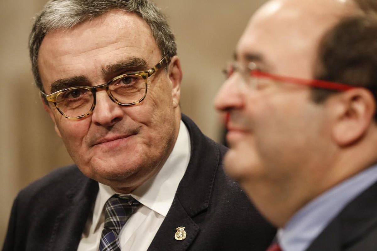 Àngel Ros y Miquel Iceta. Àngel Ros y Miquel Iceta.