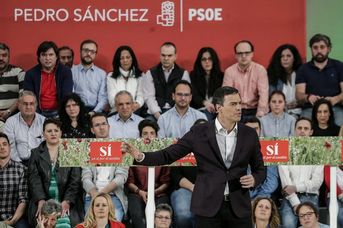  Pedro Sánchez, durante el comité federal del PSOE de este sábado.