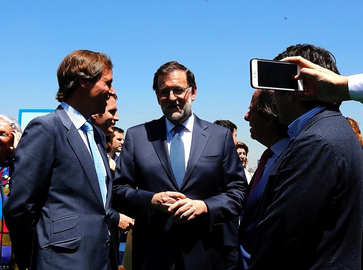 Mariano Rajoy, el pasado día 7, en la presentación de la candidatura del PP por Madrid al Congreso y al Senado.