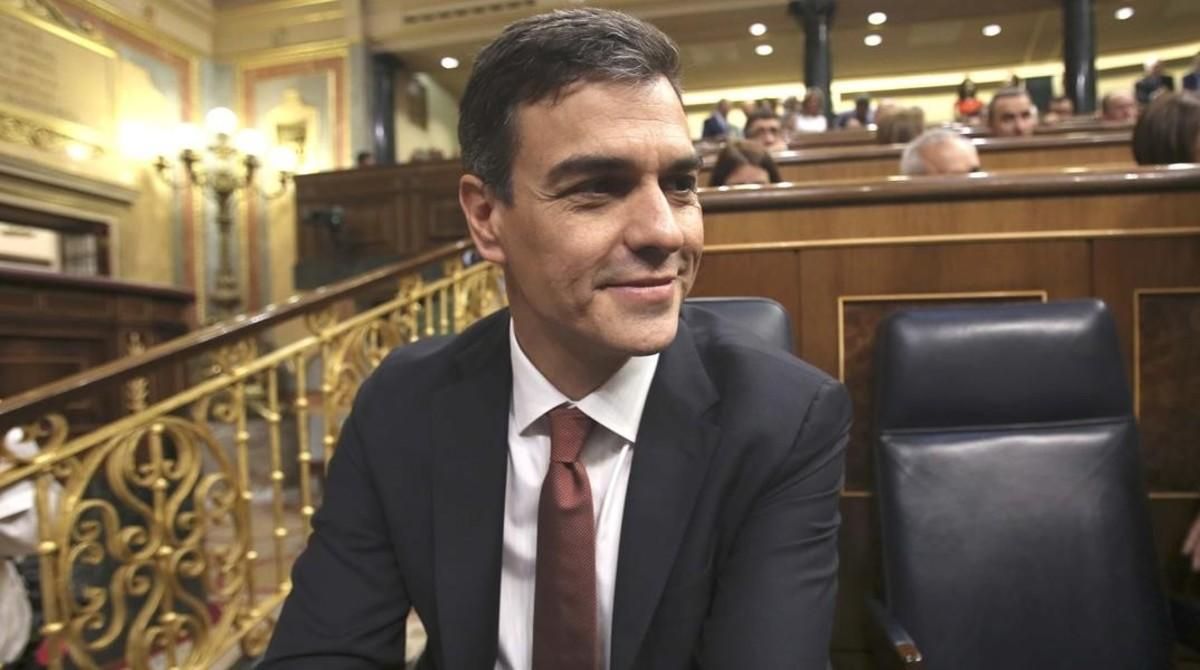 El presidente del Gobierno, Pedro Sánchez, en el Congreso El presidente del Gobierno, Pedro Sánchez, en el Congreso