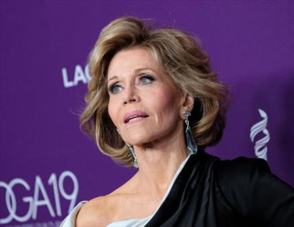 La actriz Jane Fonda La actriz Jane Fonda