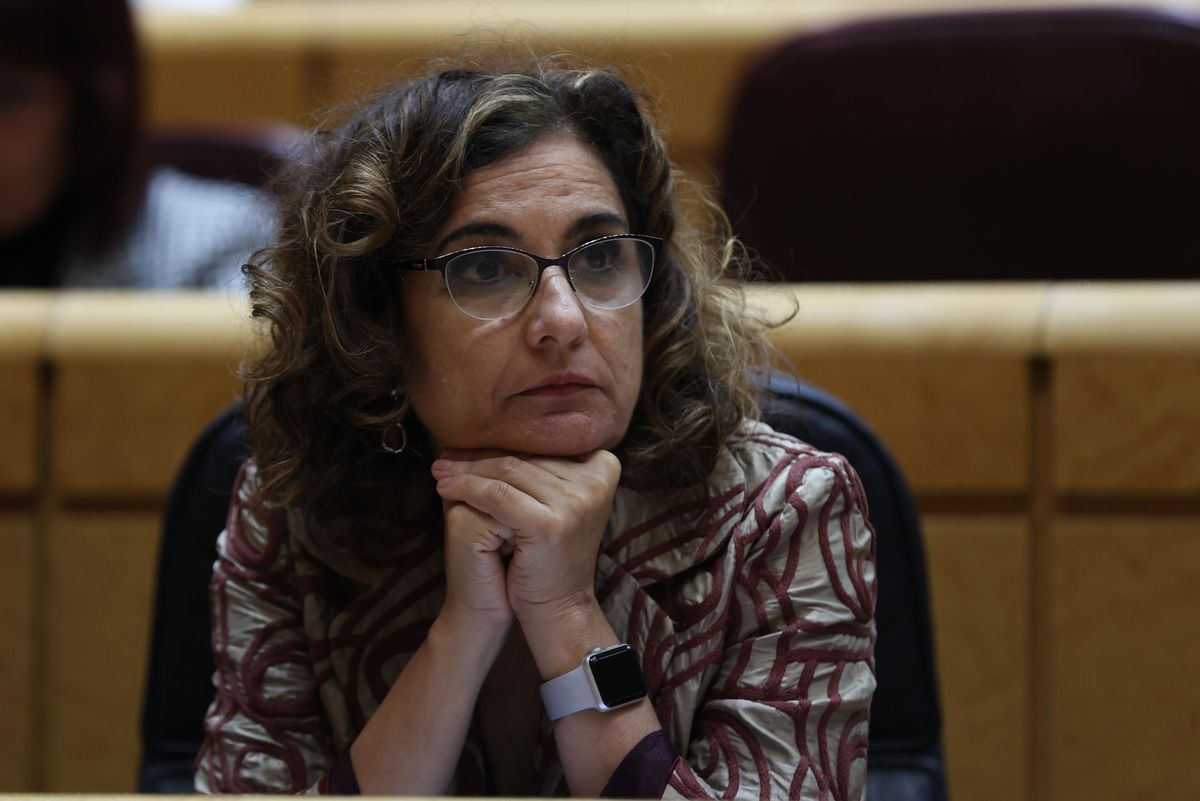 La ministra de Hacienda, María Jesús Montero, en el Senado. La ministra de Hacienda, María Jesús Montero, en el Senado.